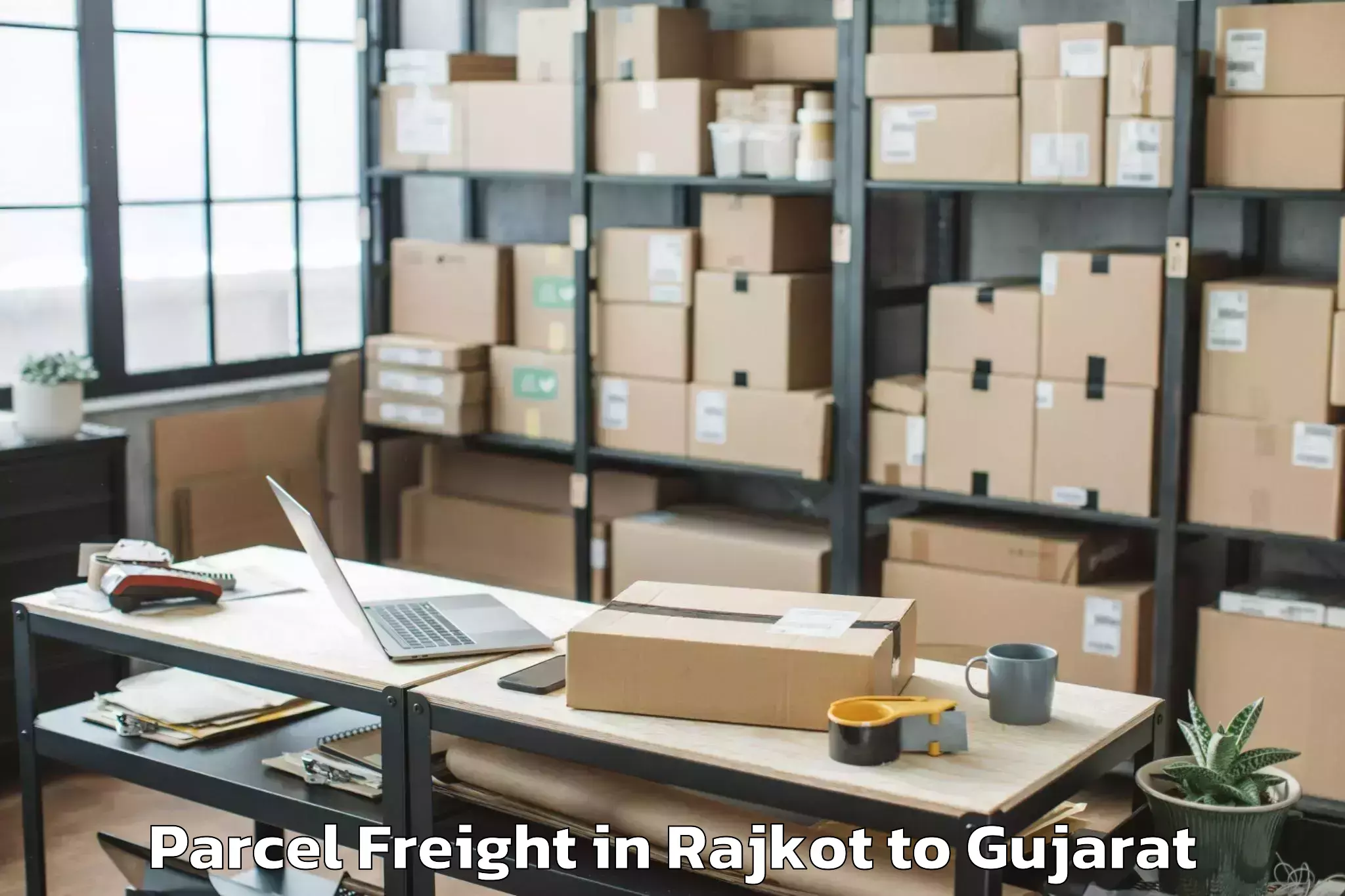 Comprehensive Rajkot to Jhagadia Parcel Freight